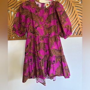Farm Rio Artsy Leopards Mini Dress